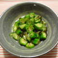 りんごの街's cooksnap of when they made ★ｷｭｳﾘとｵｸﾗのもずく和え★.