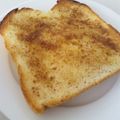 食い倒れ女子's cooksnap of when they made ♦★レモンティー味のバタートースト★♦.