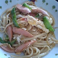 さぁ★たぁ★'s cooksnap of when they made おさかなソーセージで簡単！焼きうどん☆.