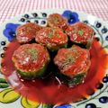 在宅勤務のおじさん's cooksnap of when they made 【楽めし】簡単美味しい♡ピーマンの肉詰め.