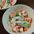 ヌーシ's cooksnap of when they made 簡単★ｵｸﾗとｴﾘﾝｷﾞとﾄﾏﾄのサラダ.