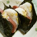 yukanosuke's cooksnap of when they made 沖縄大好き♥ スパムと卵の ❀おむすび❀.