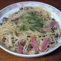 じゅん♪'s cooksnap of when they made ＊簡単☆しめじとベーコンのパスタ＊.