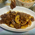 suikerpruim's cooksnap of when they made ♔すき焼き牛肉と焼き山芋の炒め物♔.