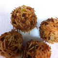 ひろと＾＿＾ママ's cooksnap of when they made 簡単　かぼちゃのいが栗揚げ.