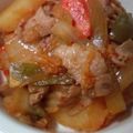 ぽっぽぺぺ's cooksnap of when they made ご飯がすすむ豚キムポテト☆.