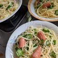彩ーAyaー's cooksnap of when they made オクラとソーセージのペペロンチーノ.
