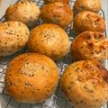 きらら15's cooksnap of when they made HBで❤米粉と全粒粉のゴマパン.
