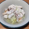 えぞりす しっぽ's cooksnap of when they made 鶏むねキャベツ鍋・メインおかず.