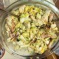 月✳Iris's cooksnap of when they made 簡単副菜☆白菜とハムのサラダ.