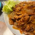 Qaya's cooksnap of when they made 絶品！豚ロース薄切り肉でポークチャップ♪.