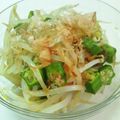 ちろのおやつ's cooksnap of when they made 簡単！オクラとモヤシのさっぱりサラダ.