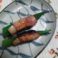 ゆみらんたん's cooksnap of when they made オクラのベーコン巻き.