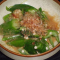 toshiebaba's cooksnap of when they made おくらとかつおぶしの冷やし中華のタレ和え.