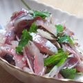 yappyパクパク's cooksnap of when they made 鯵の刺身、薬味和え.