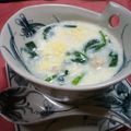 Haru Haru's cooksnap of when they made かにと豆腐のふわふわスープ.