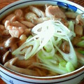 桃がいいなあ。's cooksnap of when they made ✿きのこと鶏肉のあったか♪田舎そば✿.