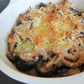 万歳食いしん坊's cooksnap of when they made なすとしめじのピリ辛チーズパン粉焼き.