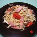 みそじーさん's cooksnap of when they made マッシュルームとベーコンのパスタ.
