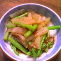 kesshy's cooksnap of when they made アスパラと大根のおひたし.