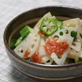 ピンクのたまご's cooksnap of when they made レンコンとオクラの梅サラダ.