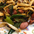 イズミト's cooksnap of when they made ねぎと油揚げとソーセージの炒め物.