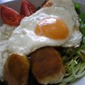 おつね's cooksnap of when they made ✿冷凍ハンバーグで簡単　ロコモコ✿.