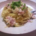 ＫＬまま's cooksnap of when they made 人気のガーリッククリームパスタ.