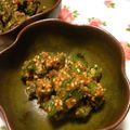 CHI〜CHAN's cooksnap of when they made オクラの梅ごま和え.