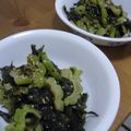 pali's cooksnap of when they made ゴーヤとわかめのナムル風.