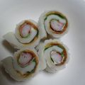 ゆみらんたん's cooksnap of when they made ✿カニカマちくわde巻いてみる〰✿お弁当.