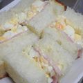 まんまるかえる's cooksnap of when they made 新たまねぎと卵のサンドイッチ∮.