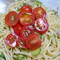 maamasa's cooksnap of when they made きゅうりとツナの冷製パスタ☆.