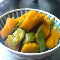 水色カッパ's cooksnap of when they made 南瓜とモロッコインゲンの田舎煮.