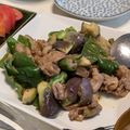 LunaJuno's cooksnap of when they made 豚肉＆茄子＆ピーマンのピリ辛味噌マヨ炒め.