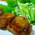 second's cooksnap of when they made オージービーフの山椒味噌ステーキ.
