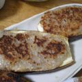ひろみつばち's cooksnap of when they made 茄子のレンコン餅焼.