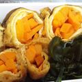 山菜ママ's cooksnap of when they made 油揚げのにんじん巻き.
