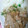 さおぴーや☆'s cooksnap of when they made カフェ風★豚の生姜焼きナムルのっけごはん.