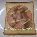 ＰＡＳＳ's cooksnap of when they made ハムマヨトースト.