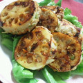 羽尼うに's cooksnap of when they made ☆れんこんと豚ミンチのはさみ焼き☆.
