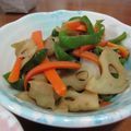 Erry♪'s cooksnap of when they made 彩り鮮やか！レンコンのきんぴら.