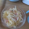 ルウサン's cooksnap of when they made ✿シャキシャキお芋の生ハム和え✿.