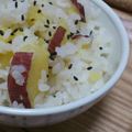 鹿マス's cooksnap of when they made 我が家のさつまいもごはん.