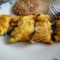 ＊Reiたん＊'s cooksnap of when they made ほうれんそうとチーズのオムレツ★.