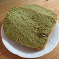 Nekozame's cooksnap of when they made ＨＢ☆抹茶ミルク食パン.