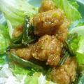 はあとん's cooksnap of when they made 油淋鶏　～鶏のから揚げ香味ソースかけ～　.