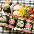 ＴＷＯＨＥＡＲＴＳ's cooksnap of when they made キャラ弁　りんごちゃんとくりくん.