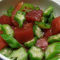 Cookingmam's cooksnap of when they made まぐろ刺身とオクラの漬け！麦とろにも！.
