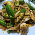 なおき♪'s cooksnap of when they made 鶏とおくらのコチュマヨ炒め.